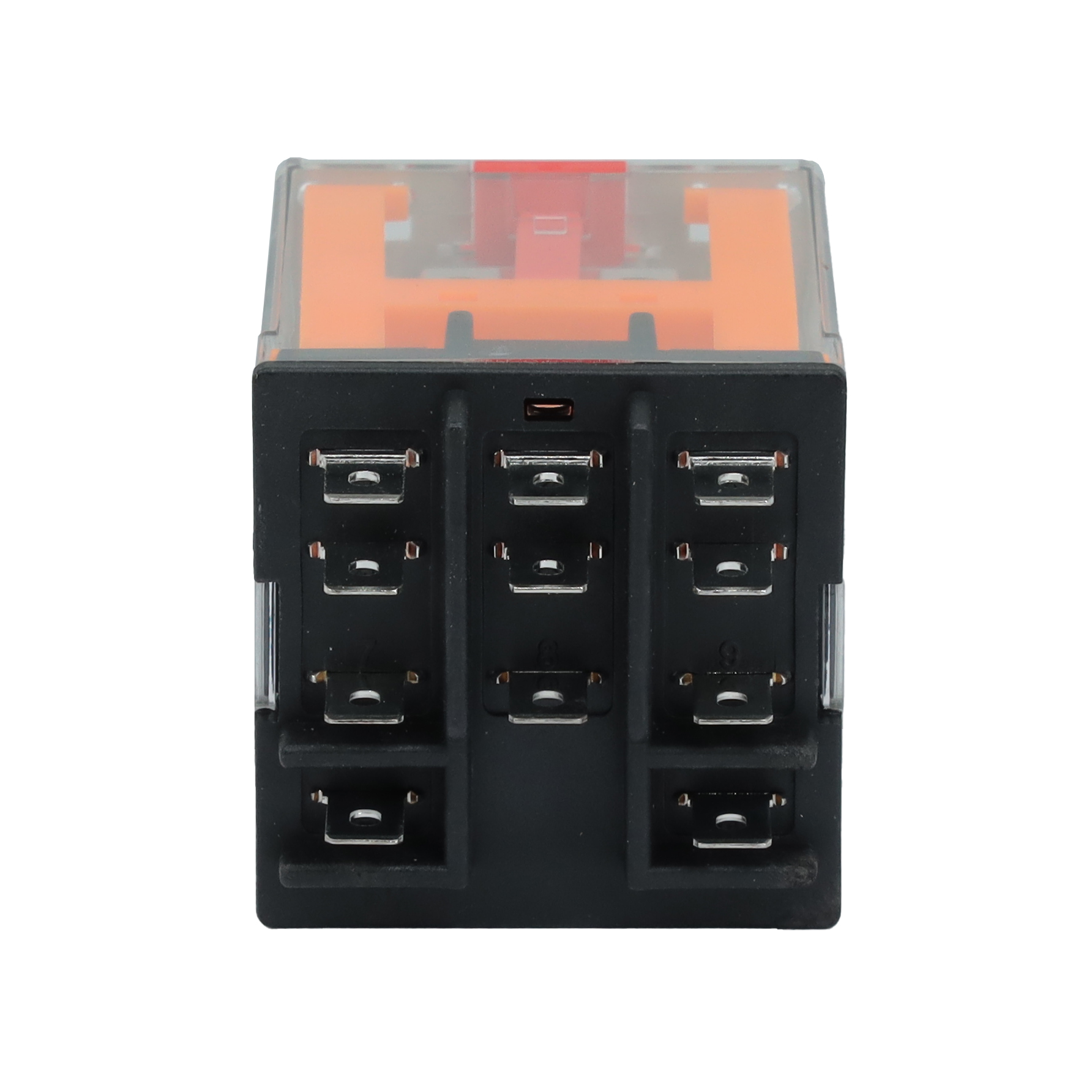 Реле миниатюрное силовое, 3CO, ком. ток 16А, AgSnO2, напряжение 230V AC, опция: тест-кнопка+светодиод DKC IR-230AC-3CO-D