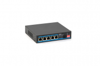 Коммутатор неуправляемый 6 портов RJ45/SFP 10 100 1000 Мб/с PoE 65Вт с ИБП Бастион 4086