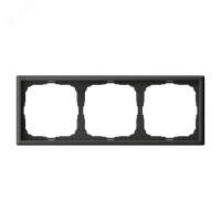 ARTGALLERY рамка 3-постовая, универсальная, базальт Systeme Electric GAL001403