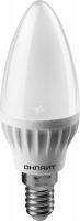 Лампа светодиодная LED 6вт E14 теплый матовая свеча ОНЛАЙТ 71628 19206