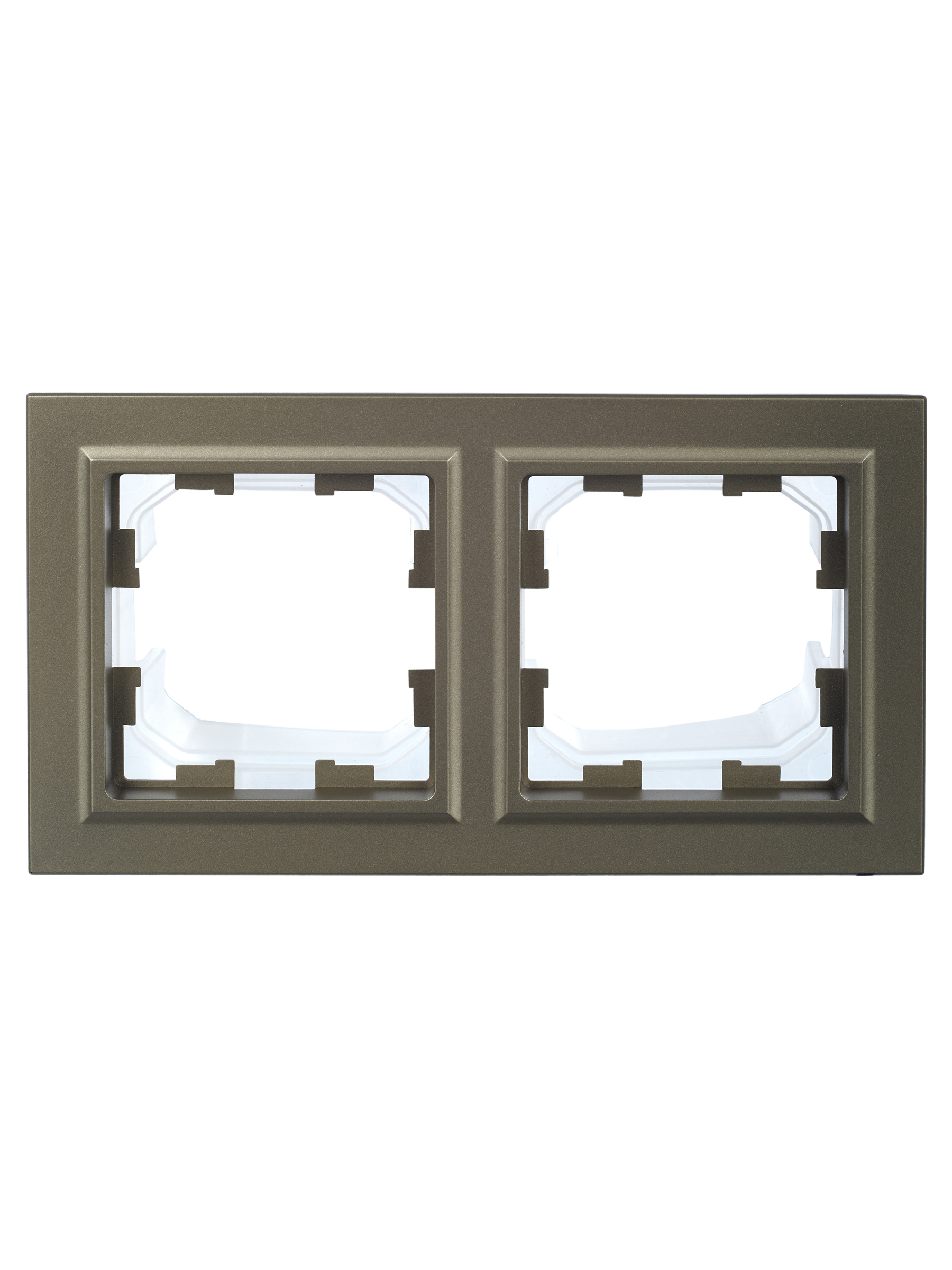 BRITE Рамка 2 поста IP44 РУ-2-БрШ-44 шампань IEK BR-M22-44-K37