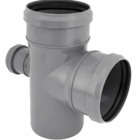 Крестовина 110х110х50 87 град одноплоскостная, канализационная PRO AQUA 801587P