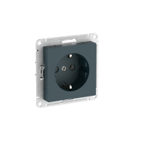 ATLASDESIGN РОЗЕТКА с заземлением, 16А, быстрозажимные клеммы, ИЗУМРУД Systeme Electric ATN000843S