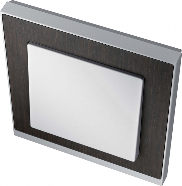 M-Pure Decor Рамка 1 пост венге/алюминий Schneider Electric MTN4010-3671