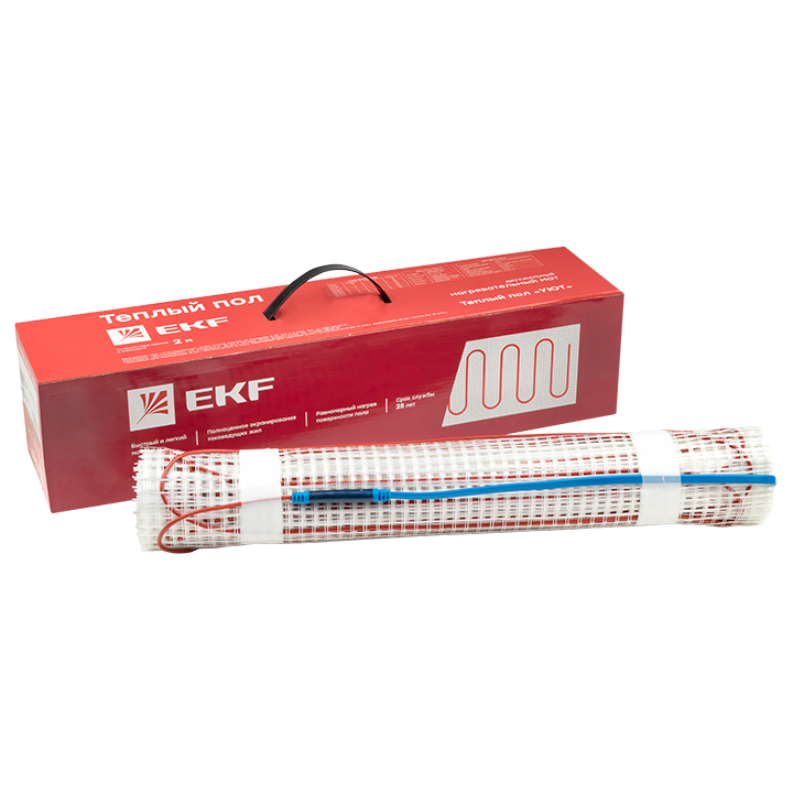 Мат нагревательный двухжильный 'Уют' 0.5кв.м. 75Вт Proxima EKF nm2-75-0.5