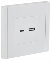 FORTE&PIANO Розетка USB A+C 3,1А FP250 белый IEK FP-U22-D31-K01