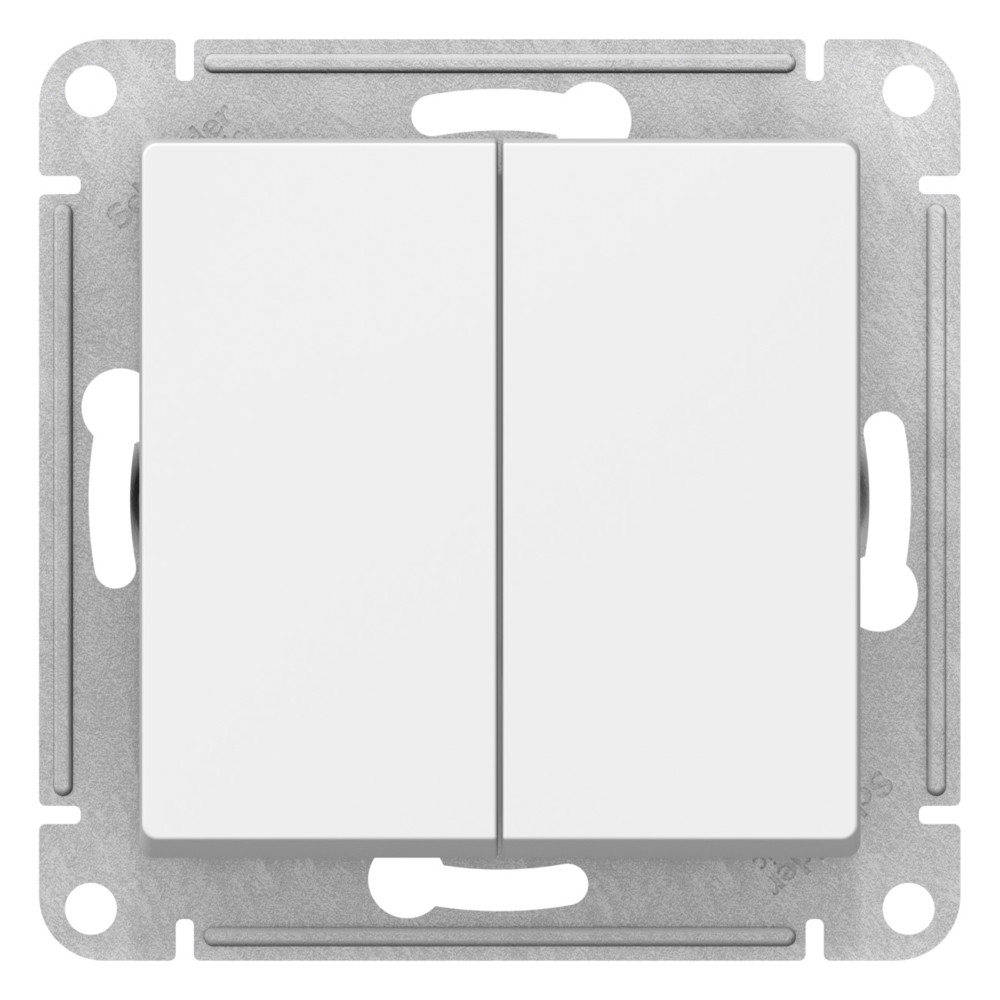 ATLASDESIGN 2-клавишный ПЕРЕКЛЮЧАТЕЛЬ, сх.6/2, 10АХ, механизм, ЛОТОС Systeme Electric ATN001365