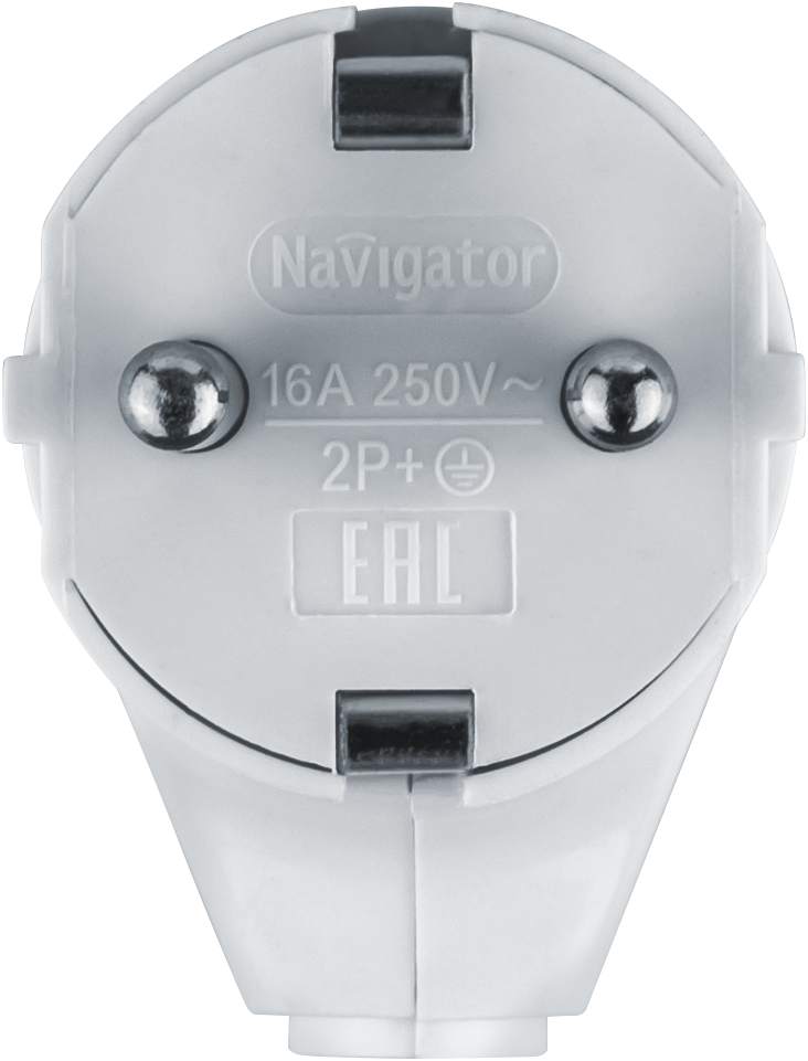 Вилка Navigator 61 362 NCA-PL04-16A-E-WH угловая с заземлением белая Navigator Group 61362 20654