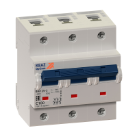 Выключатель автоматический трехполюсный 125А C 8кА OptiDin BM125-3C125-8ln-УХЛ3 КЭАЗ 138546
