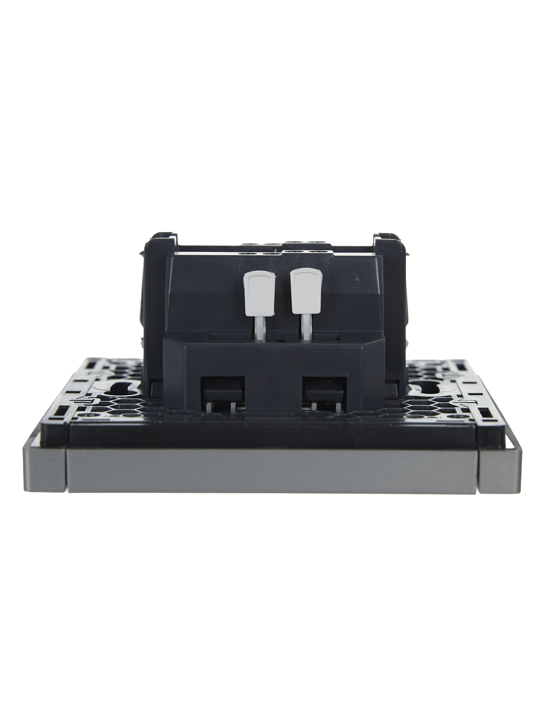 FORTE&PIANO Выключатель 1-клавишный проходной 10А FP503 сталь IEK FP-V12-0-10-1-K46