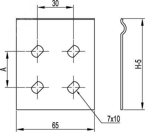 Пластина соединительная GTO H80 DKC 37303