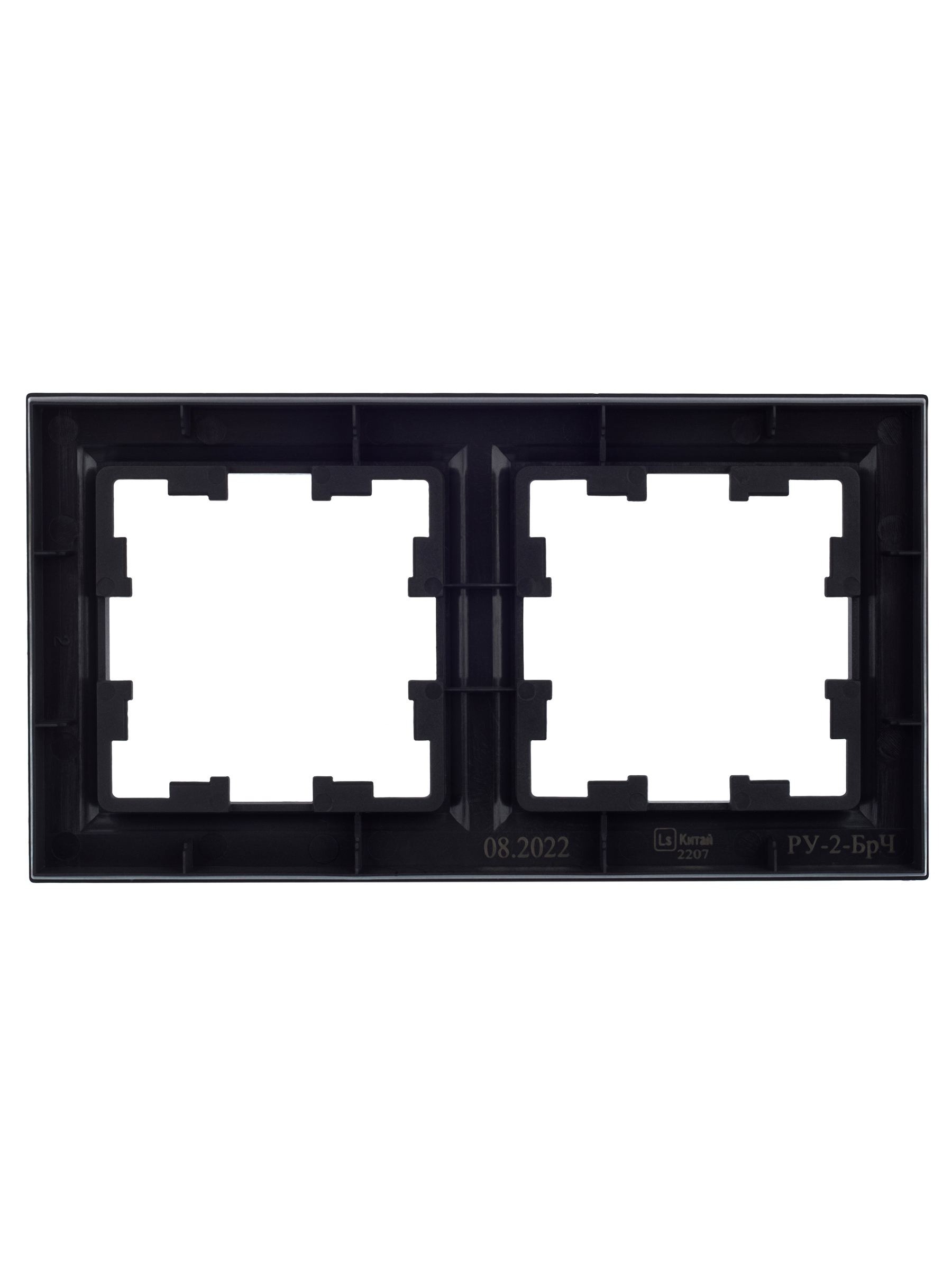 BRITE Рамка 2 поста РУ-2-БрЧ черный IEK BR-M22-K02