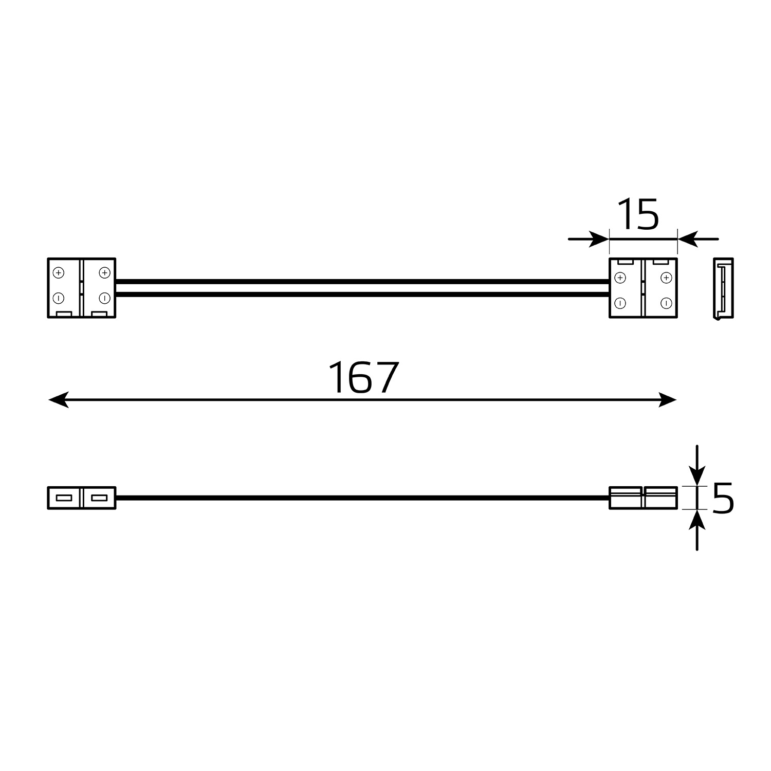 Набор коннекторов для светодиодной ленты 2835 8мм 3528/3014/2835 12В 8мм Basic GAUSS BT432