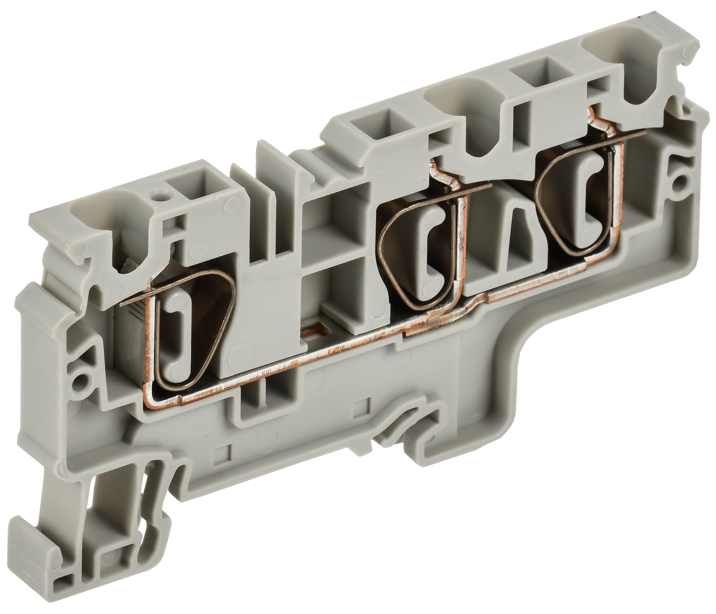 ARMAFIX Клемма пружинная CX6-3 6мм2 трехконтактная серая IEK AF-CT40-00-3-K03-006