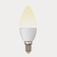 Лампа светодиодная с трехступенчатым диммером 100-50-10 LED 6вт 175-250В свеча 510Лм Е14 3000К Multibrigh Uniel UL-00002373