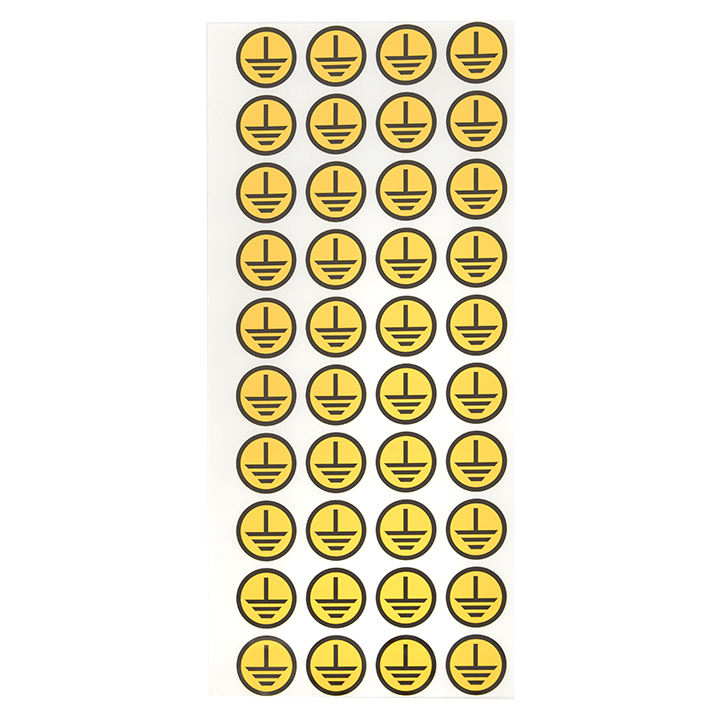 Знак безопасности ''Земля'' (круглый) d=20мм EKF an-1-04