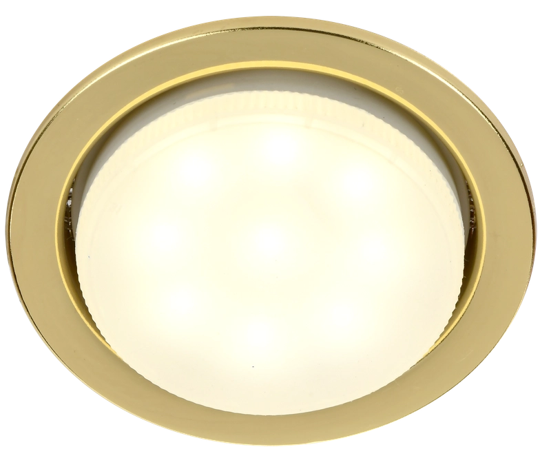 LIGHTING Светильник 4114 встраиваемый под лампу GX53 золото IEK LUVB0-GX53-1-K22