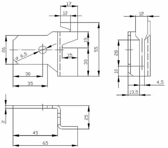Держатель шины заземл. К-188 У2 (упак.50/200шт) ЗЭТАРУС zeta50110