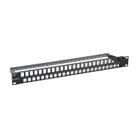 Патч-панель наборная 19'' 1U под 48 модулей Keystone. UTP DKC RNKPP48E1