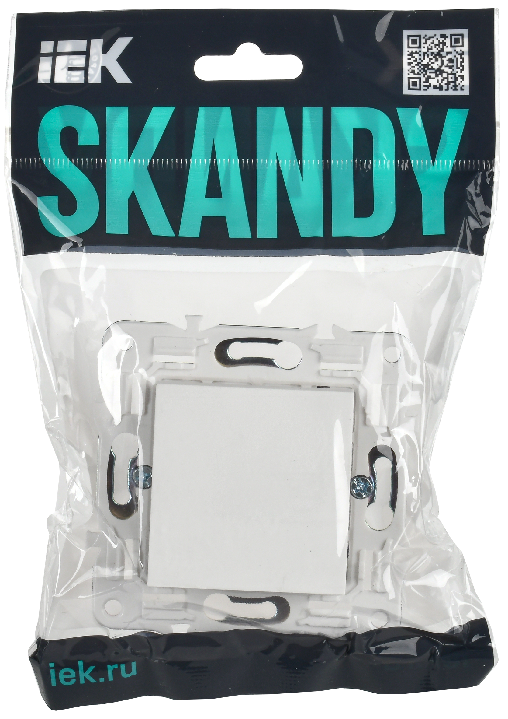 SKANDY Заглушка с суппортом SK-C01W арктический белый IEK SK-PL10-K01