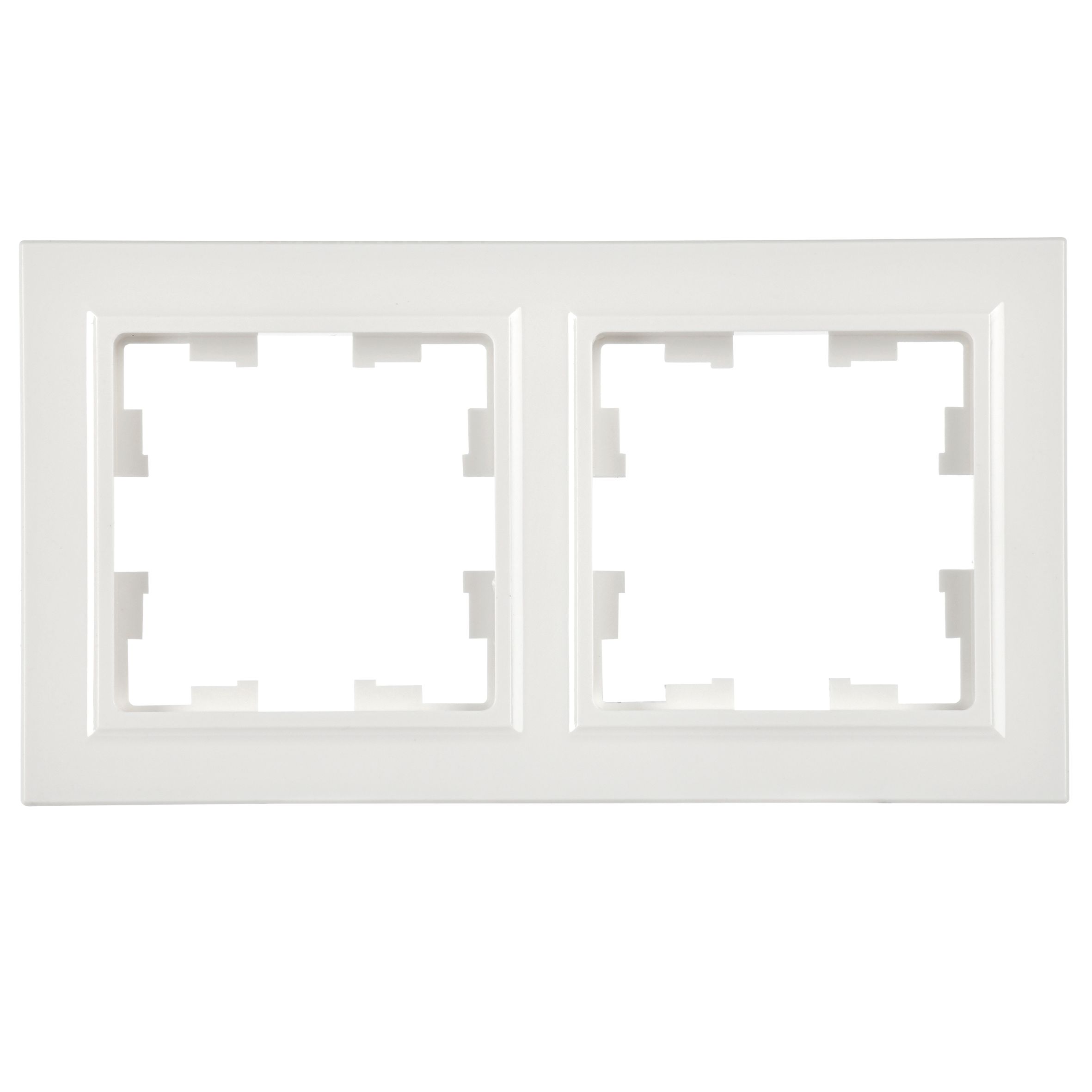 BRITE Рамка 2 поста РУ-2-БрБ белый IEK BR-M22-K01