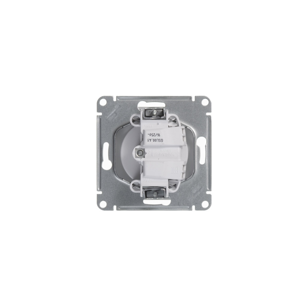 GLOSSA Розетка без заземления в рамку белая Systeme Electric GSL000141