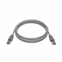 Патч-корд 2хRJ45/8P8C, T568B UTP 5e кат. литой 3 метра, LSZH, серый NTSS NTSS-PC-UTP-RJ45-5e-3.0-LSZH-GY ЦБ-00140333
