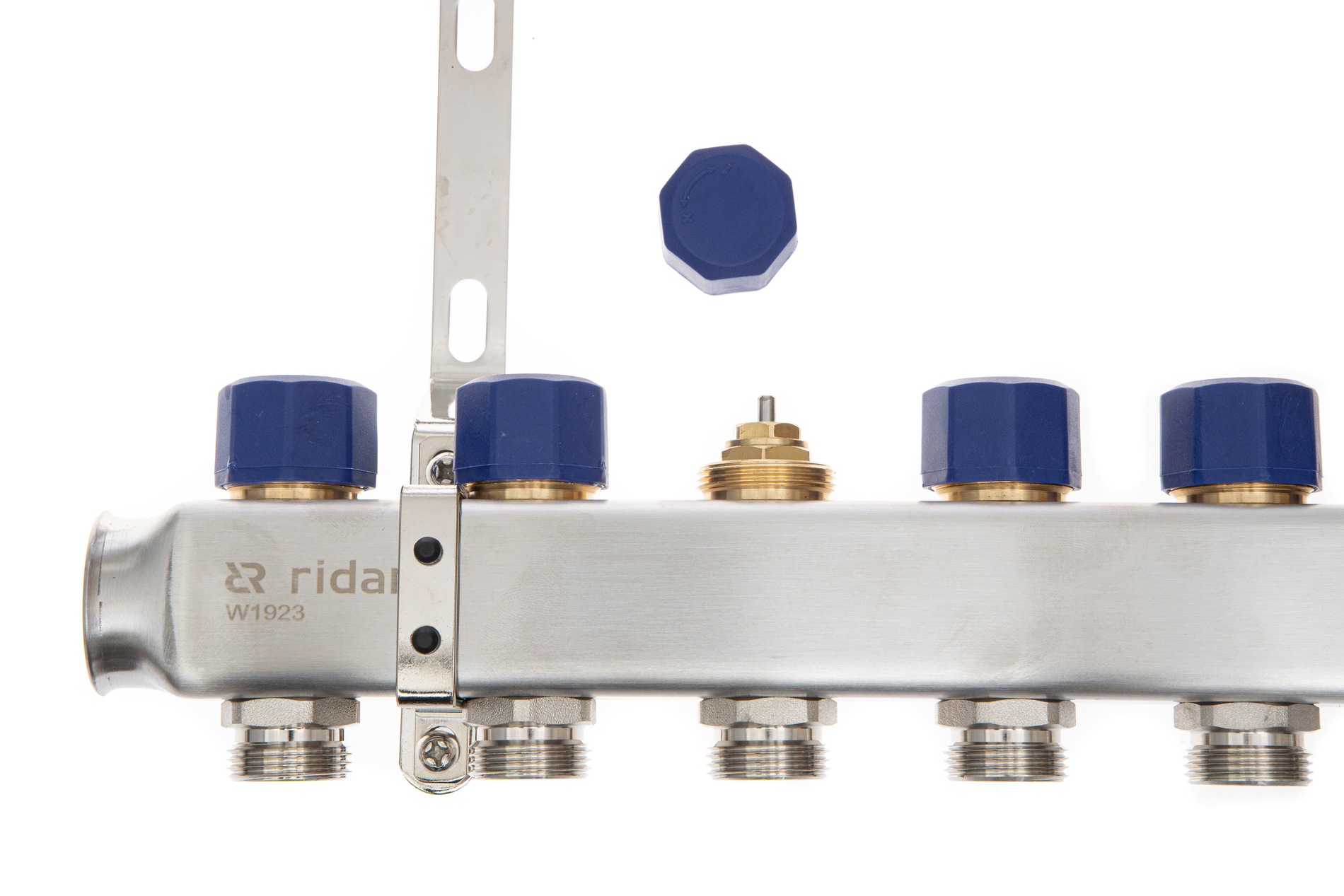 Коллекторная группа SSM-10RF set 10 контуров 1' x 3/4' с расходомерами и кронштейнами Ридан 088U0960R