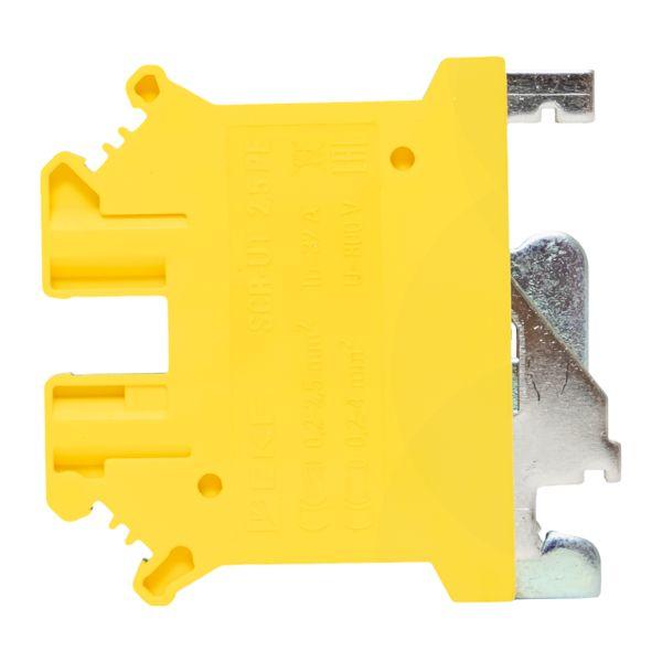 Клеммная колодка винтовая 2.5 UT земля EKF scr-ut-2,5-pe