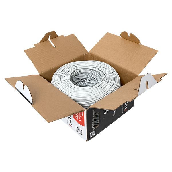 Витая пара TERACOM PRO 5E U/UTP 4 пары solid 24AWG PVC серый 305м EKF TRP-5EUTP-04PVC-GY-IN3