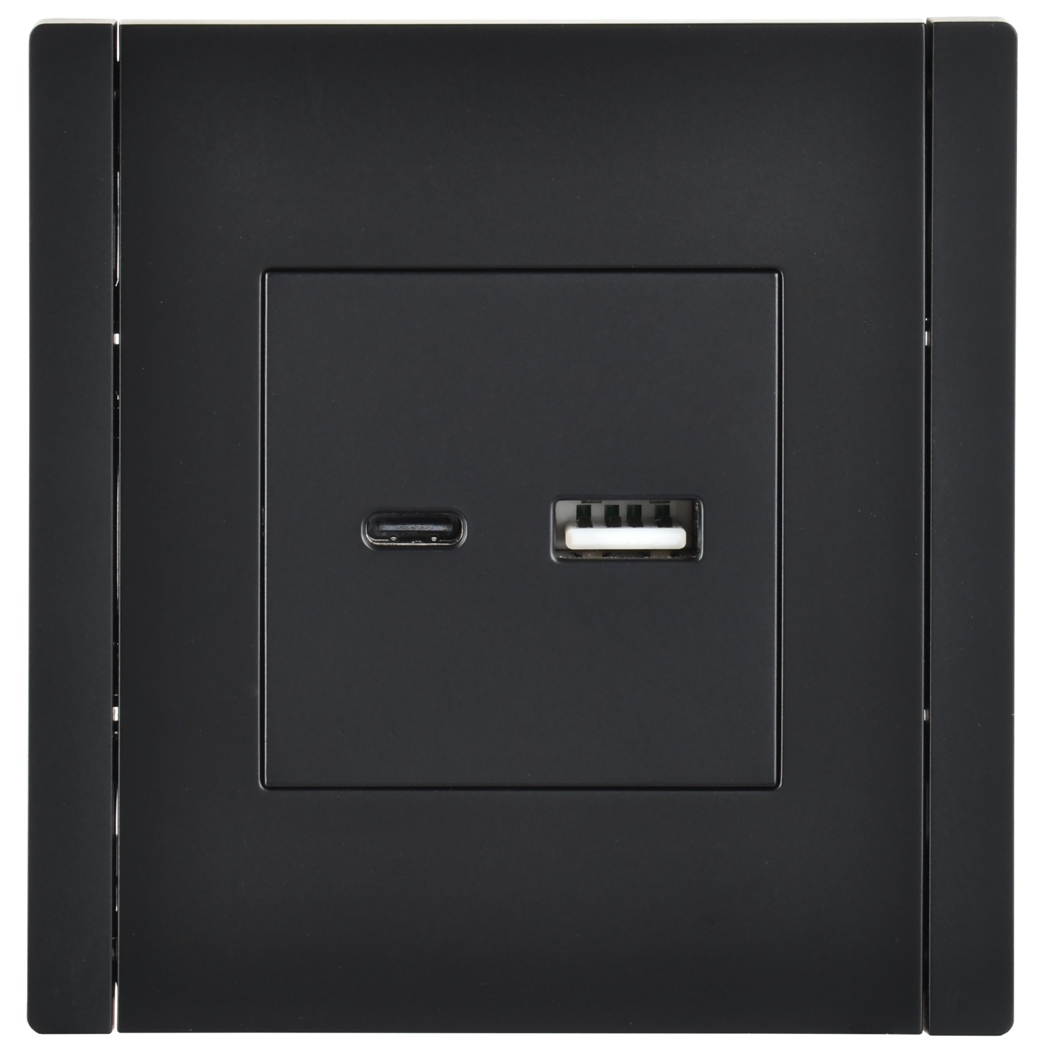 FORTE&PIANO Розетка USB A+C 3,1А FP150 черный IEK FP-U22-D31-K02