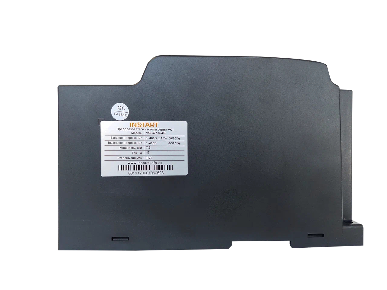 Преобразователь частоты VCI-G7.5-4B 7.5 кВт, 17A, 3Ф, 380В±15%, 50Гц/60Гц, IP20 Instart 00111200