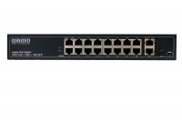 Коммутатор неуправляемый 16 портов RJ45/SFP 10 100 Мб/с PoE 292Вт SC&T SW-61621(300W) 00013234