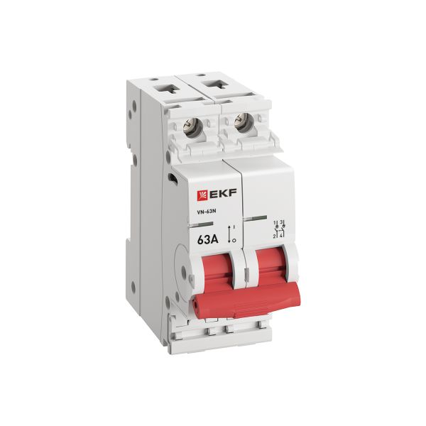 Выключатель нагрузки 2P 63А ВН-63N PROxima EKF S63263