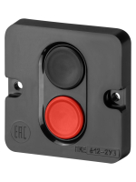 Пост кнопочный ПКЕ 612 У2, красная и черная кнопки, IP40 TDM TDM ELECTRIC SQ0742-0023