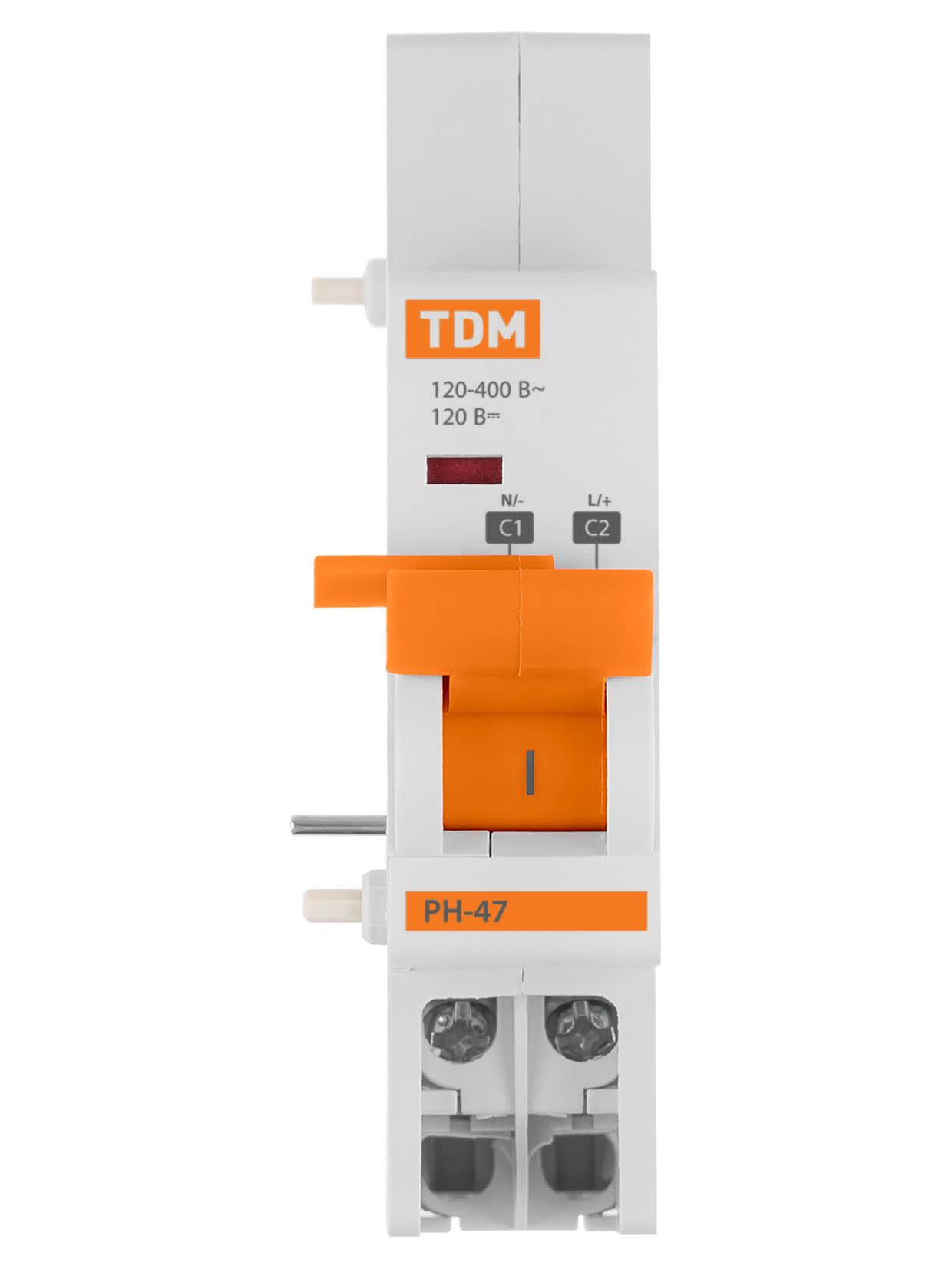 Расцепитель независимый РН47 на DIN-рейку TDM ELECTRIC SQ0206-0198