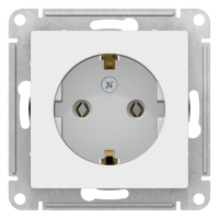 ATLASDESIGN РОЗЕТКА с заземлением, 16А, механизм, ЛОТОС Systeme Electric ATN001343