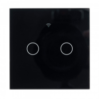 Умный выключатель, 2 клавиши, черный Sibling Powerlite-WS2B (Черный) 00-00003239