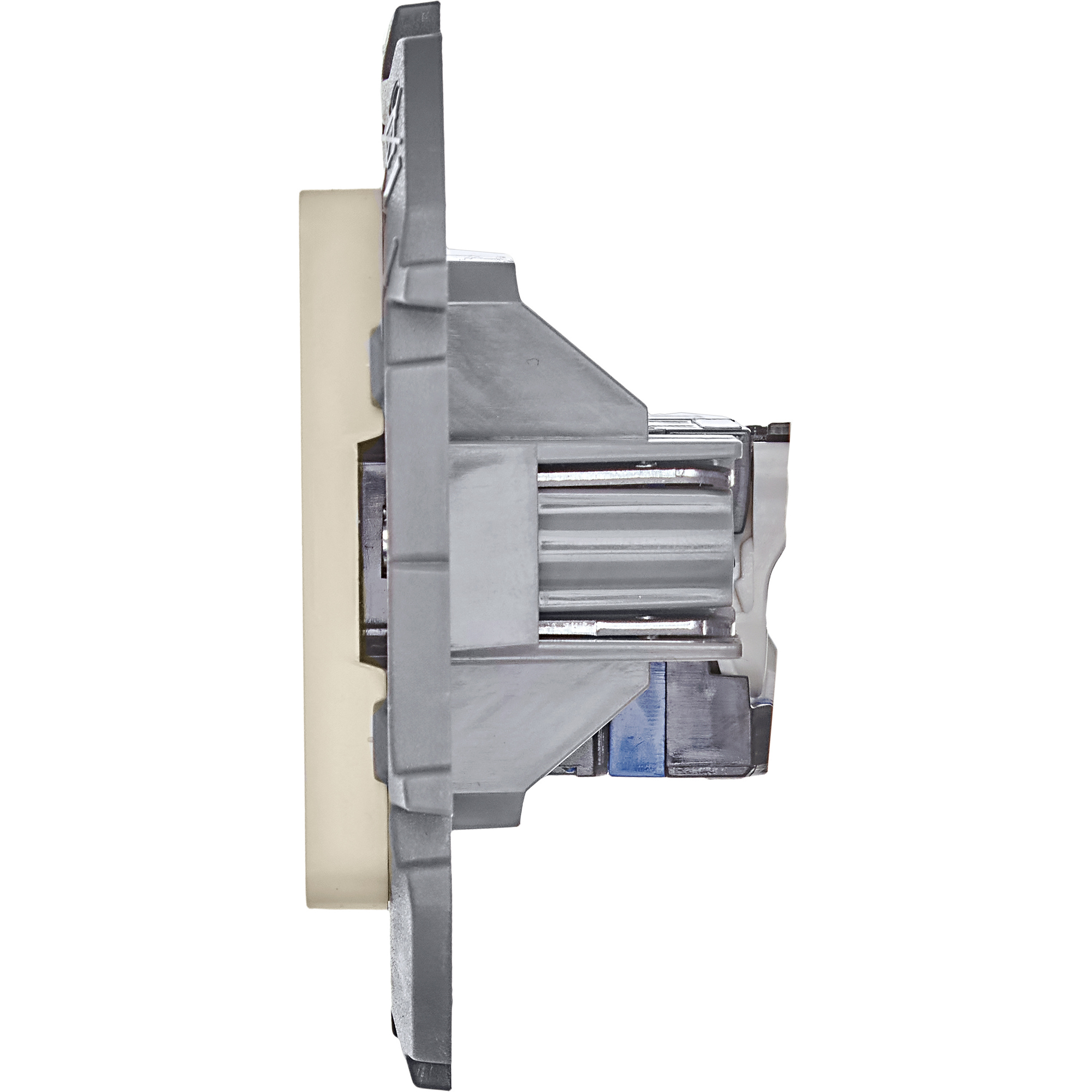 Розетка компьютерная RJ45 категория 6 UTP слоновая кость INSPIRIA IEK 673831