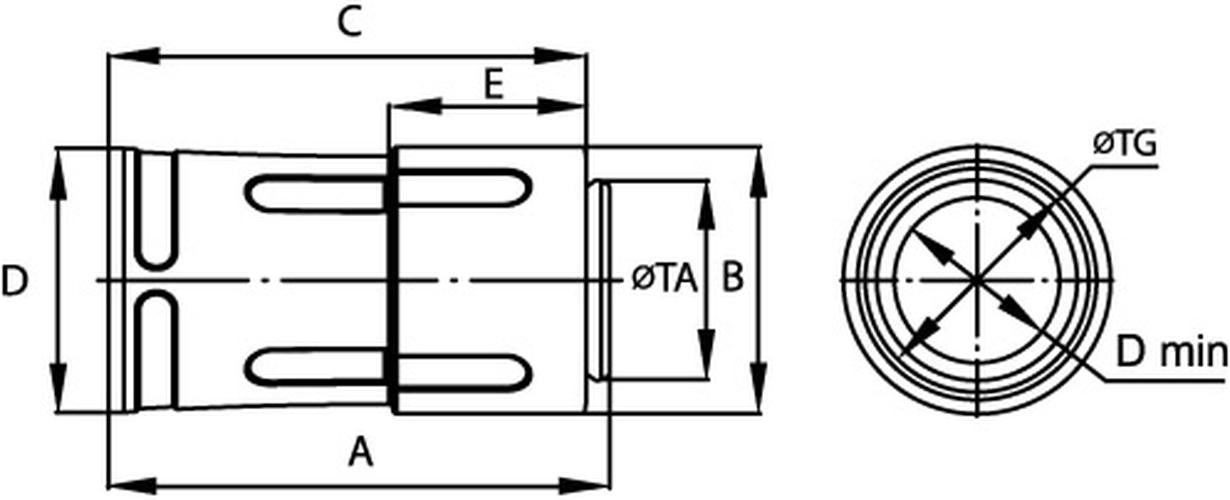 Переходник армированная труба-жесткая труба IP67 20мм DKC 55220