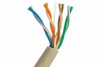 Витая пара U/UTP кат.5E 4 пары PVC 305м серый GENERICA Generica BC1-C5E04-111-305-G