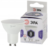 Лампа светодиодная LED 8 Вт 640Лм 6000К софит холодный GU10 170-265В LED MR16-8W-860-GU10 Standart ЭРА Б0049072
