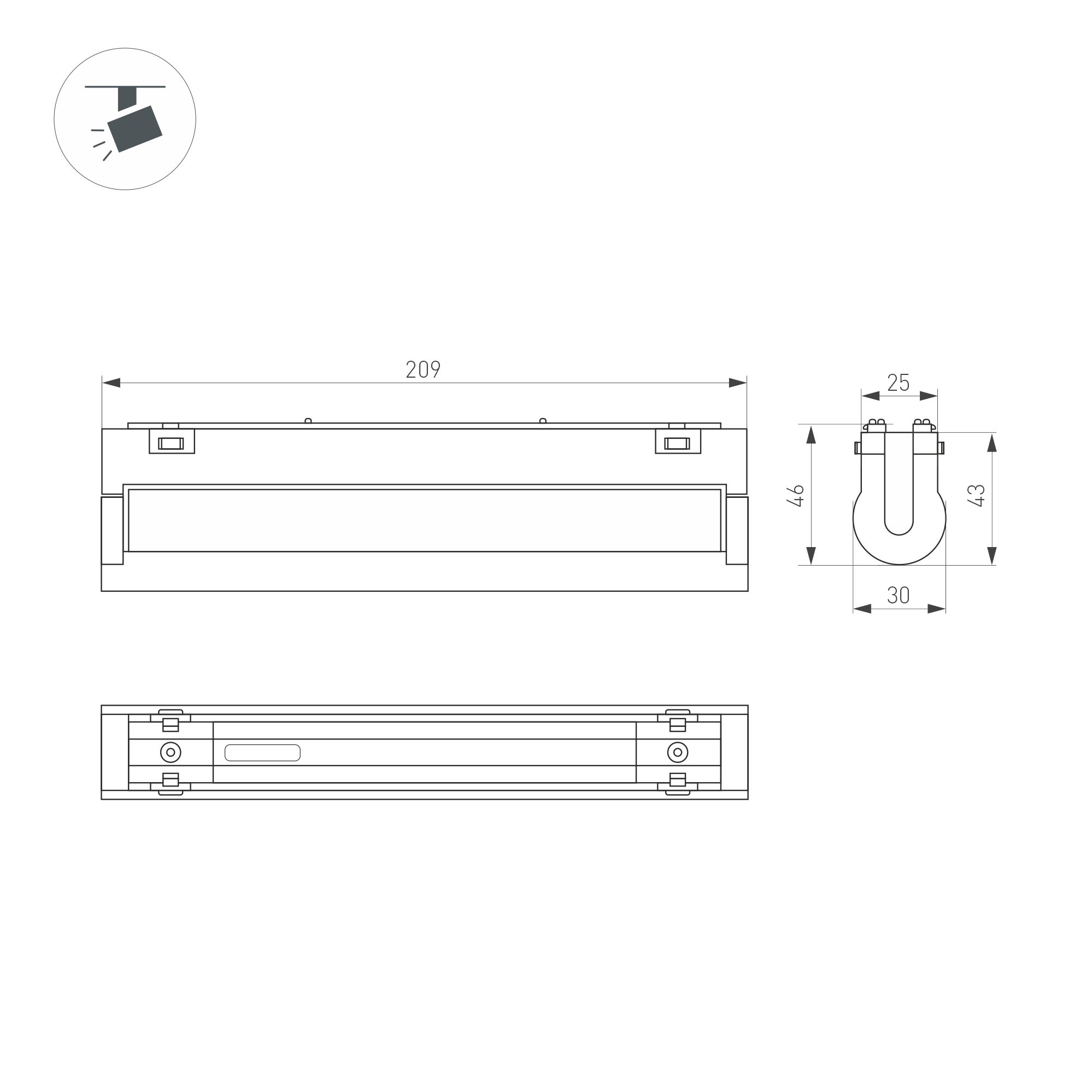 Экран SL-KANT-H16 ROUND OPAL (ARL, Пластик) Arlight 024038