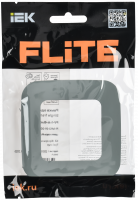 FLITE ARTISTIC Рамка 1-местная РУ-1-А-ФлС серый IEK FI-M12-31-20-K03