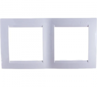 15 Рамка на 2 поста белый Simon 1500620-030