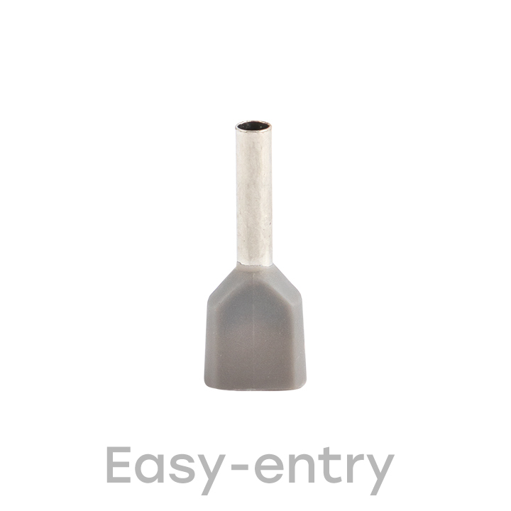 Наконечник штыревой втулочный изолированный НШвИ(2) 0.75-8 (50шт) EKF nhvi2-0.75-8