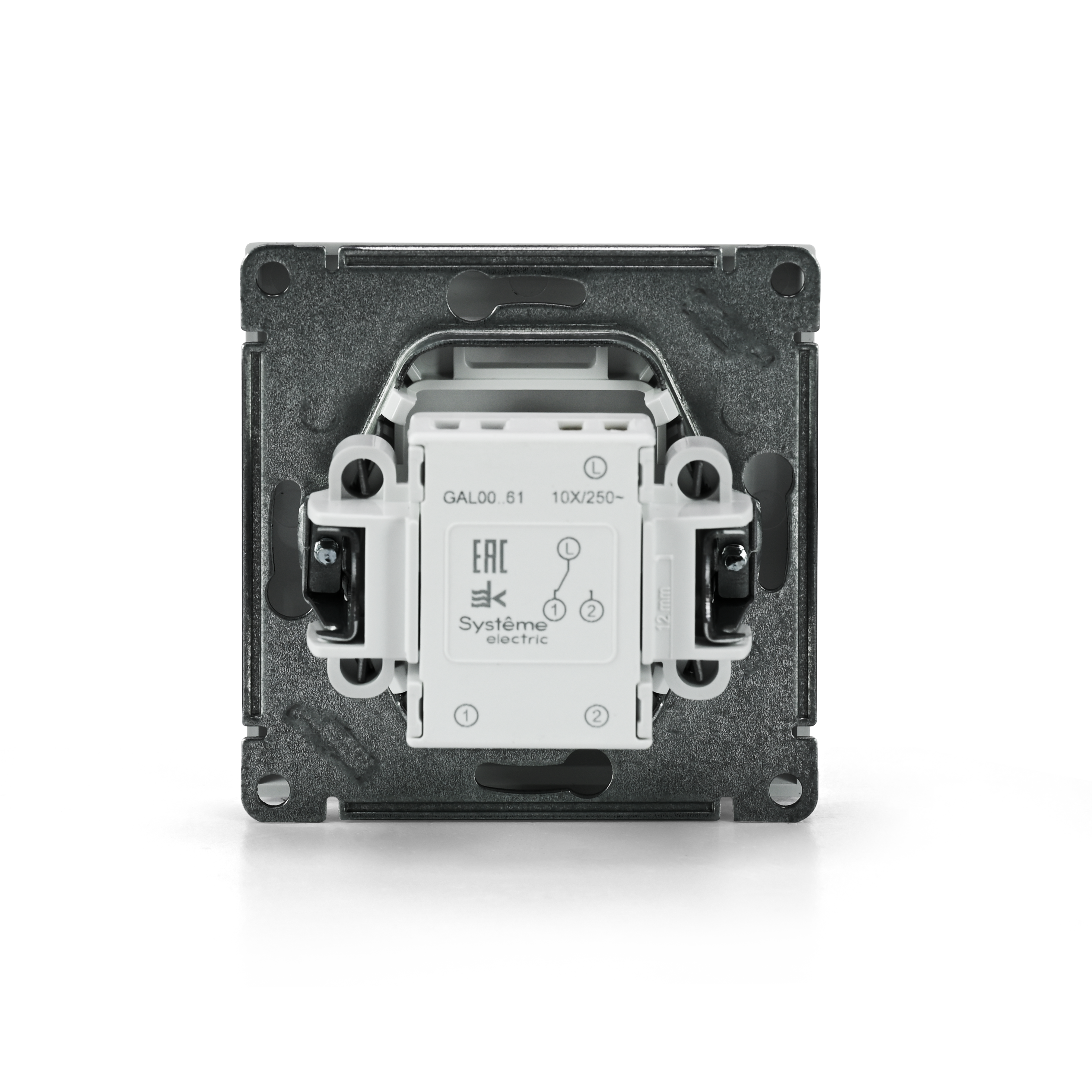 ARTGALLERY 1-клавишный переключатель, сх.6, 10АХ, механизм, белый Systeme Electric GAL000161