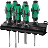 Набор отверток Kraftform Plus Lasertip + подставка 6 предметов. 335/350/355/6 Wera WE-105622