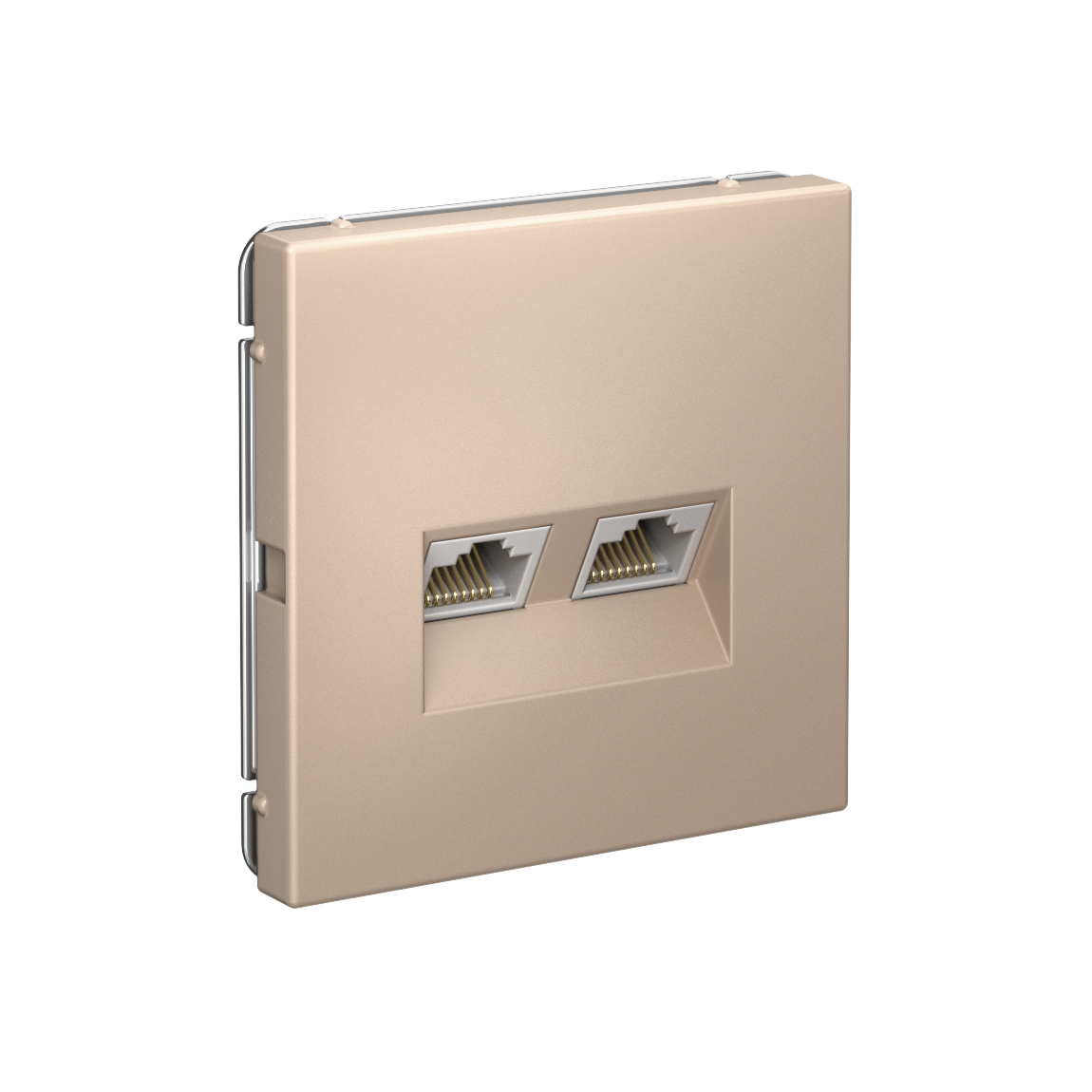 ARTGALLERY РОЗЕТКА двойная компьютерная RJ45+RJ45, кат. 5е, механизм, ПЕСОЧНЫЙ Systeme Electric GAL001285