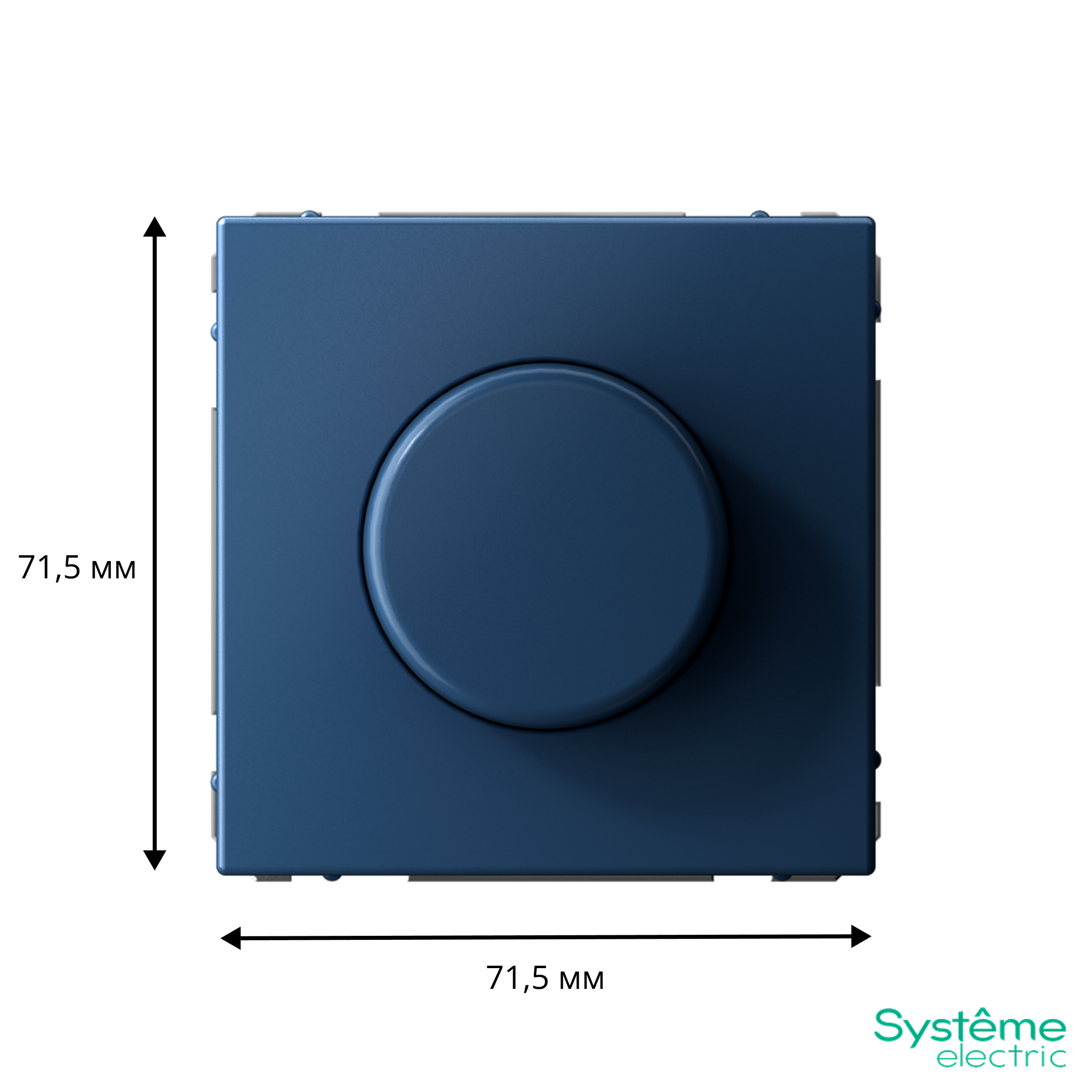 ARTGALLERY светорегулятор (диммер) повор-нажим, LED, RC, 400Вт, механизм, аквамарин Systeme Electric GAL001123